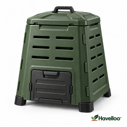 ♻️ Havelloo™ 80-Gallon Outdoor Compost Bin with Bottom Access Drawer & Ventilation