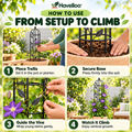🌹 Havelloo™ Obelisk Garden Trellis for Climbing Plants, Vines & Roses
