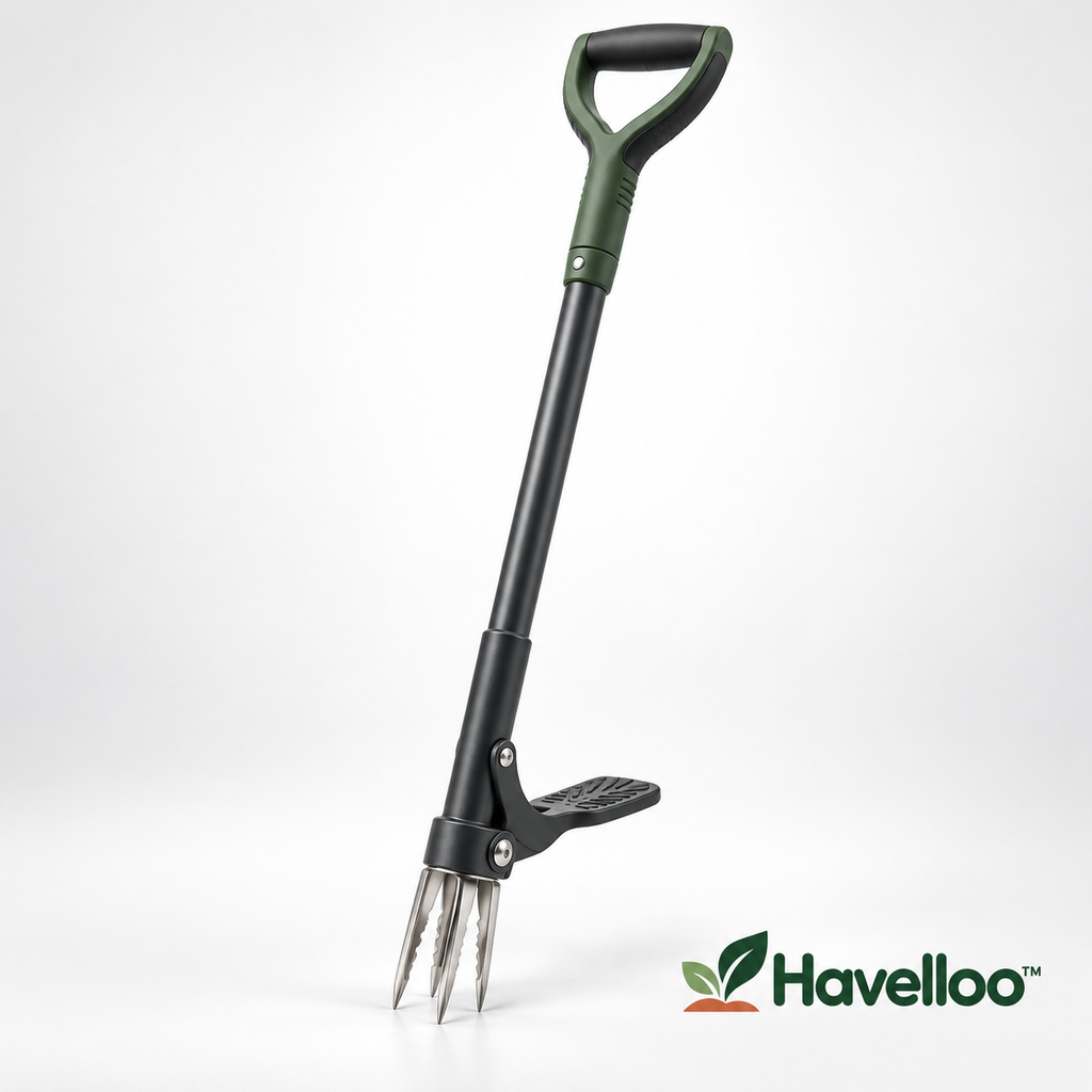 🌿 Havelloo™ Stand-Up Weeder with Foot Pedal & Stainless Steel Claws