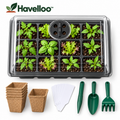 🌱 Havelloo™ Complete Seed Starter Kit with Humidity Dome, Peat Pots & Tools