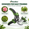 ✂️ Havelloo™ Premium Bypass Pruning Shears with Ergonomic Non-Slip Grip