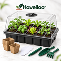 🌱 Havelloo™ Complete Seed Starter Kit with Humidity Dome, Peat Pots & Tools