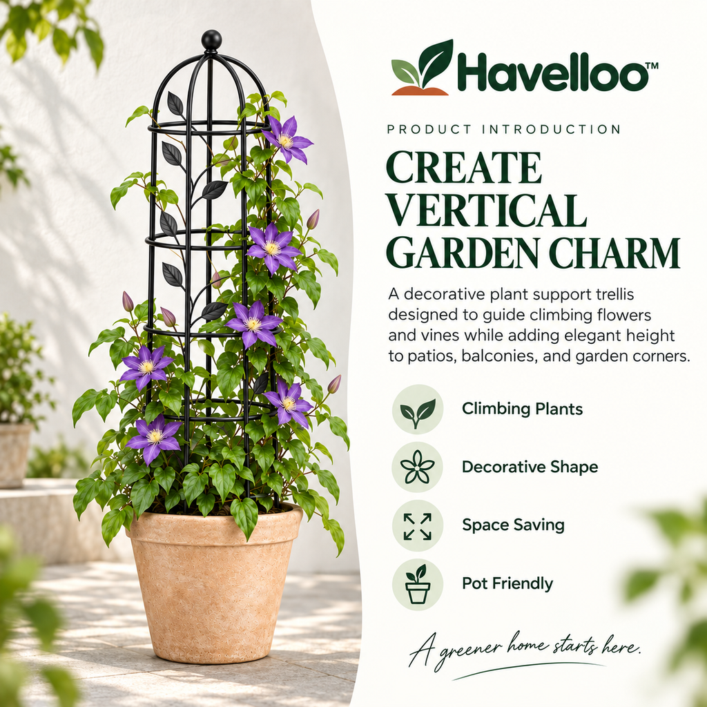 🌹 Havelloo™ Obelisk Garden Trellis for Climbing Plants, Vines & Roses