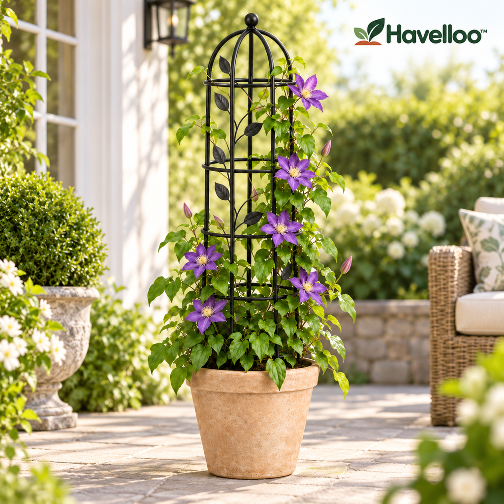 🌹 Havelloo™ Obelisk Garden Trellis for Climbing Plants, Vines & Roses